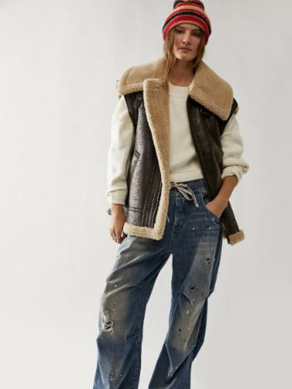 Free People We The Free Bad Habits Cozy Vest